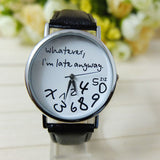 Women Leather Bracelet Watch