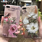 3D Lace Roses Flowers IPhone Case 6 6S 7 Plus