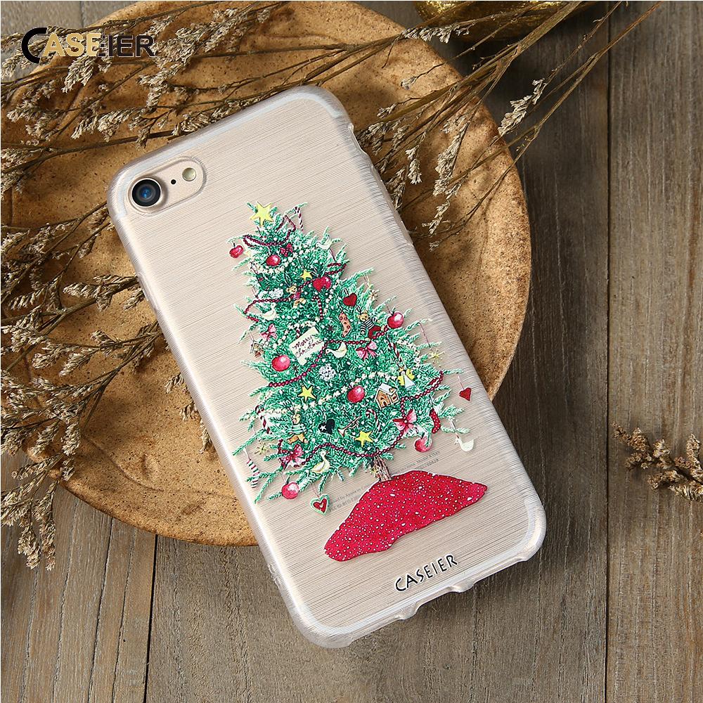 Christmas Phone Case For iPhone 7 6 6S Plus iPhone 5S SE 5 Cases For Samsung Galaxy S6 S7 Edge