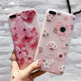 Flower Patterned iPhone Case 6 6s 7 7Plus