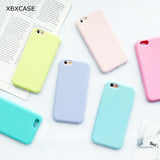 Silicone Matte IPhone 6 6S 7 5 5S SE 8 Plus X